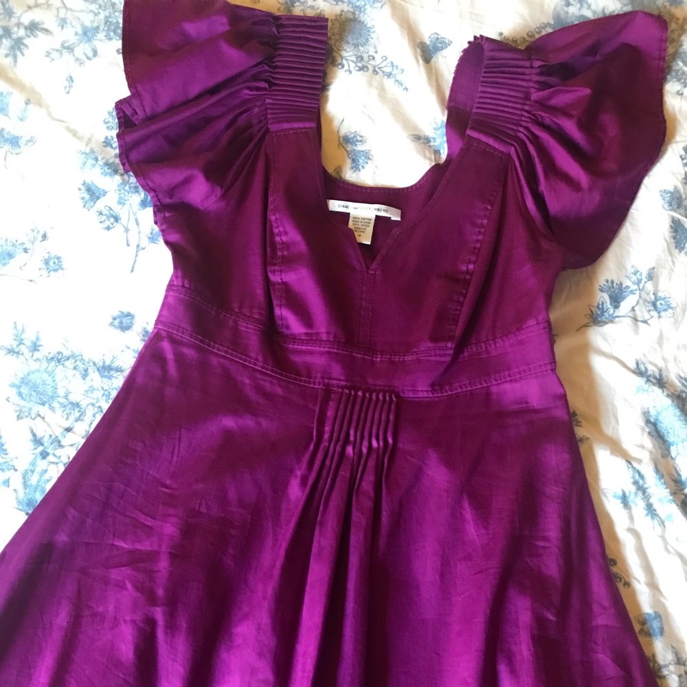 Diane Von Furstenberg purple dress 10